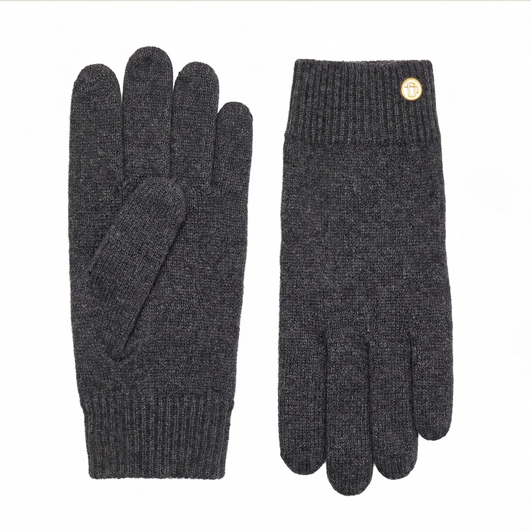 Victoria Classic Cashmere Gloves in Grey