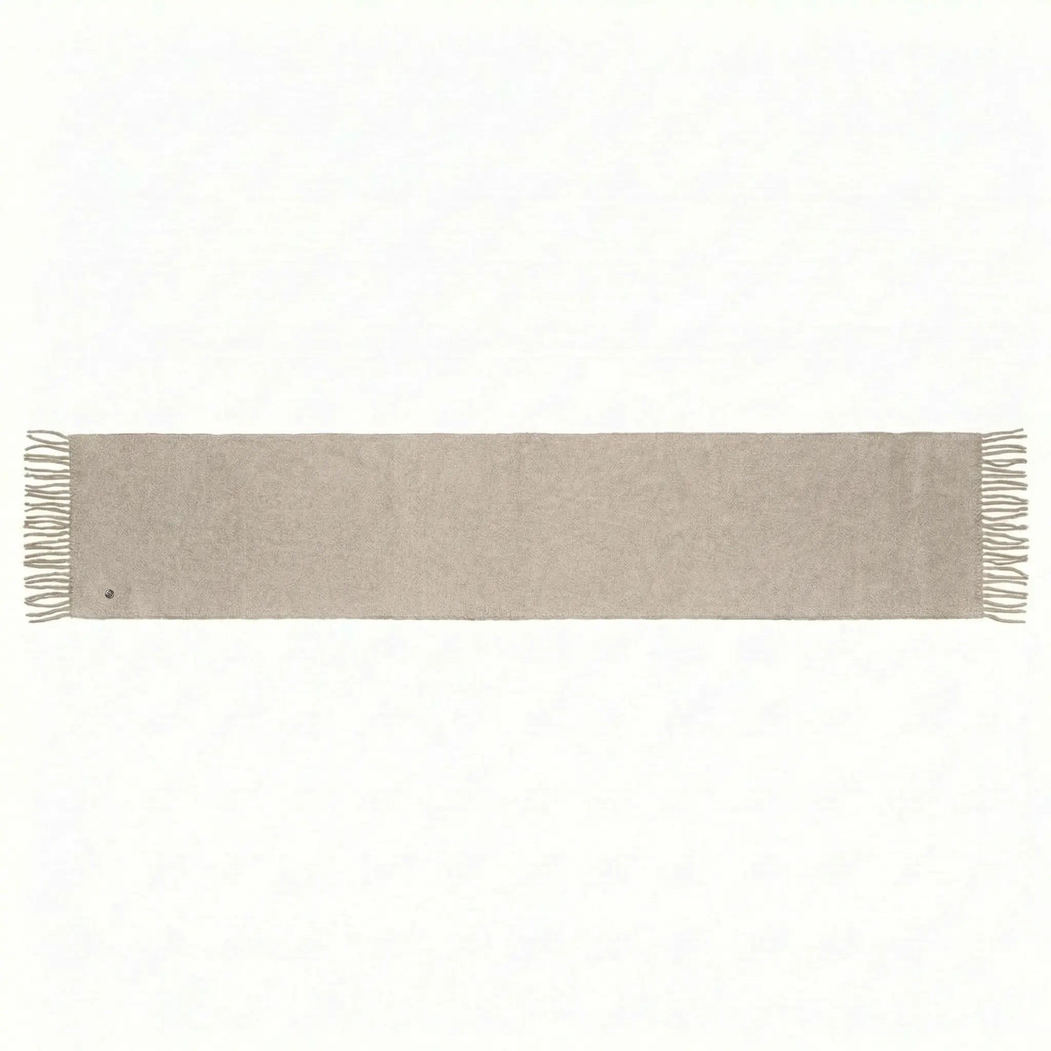 Signature Windsor Double Sided Shawl in Beige with Natural Cashmere
