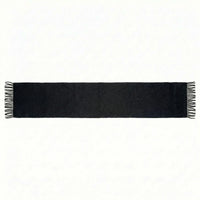 Signature Windsor Double Sided Shawl in Navy with Black Cashmere