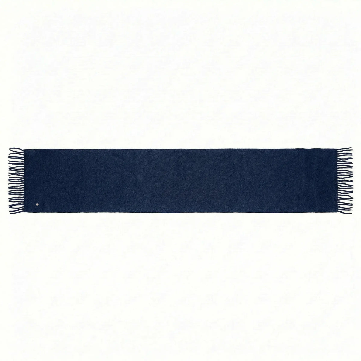 Signature Windsor Double Sided Shawl in Navy with Black Cashmere