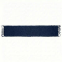 Signature Windsor Double Sided Shawl in Navy with Black Cashmere