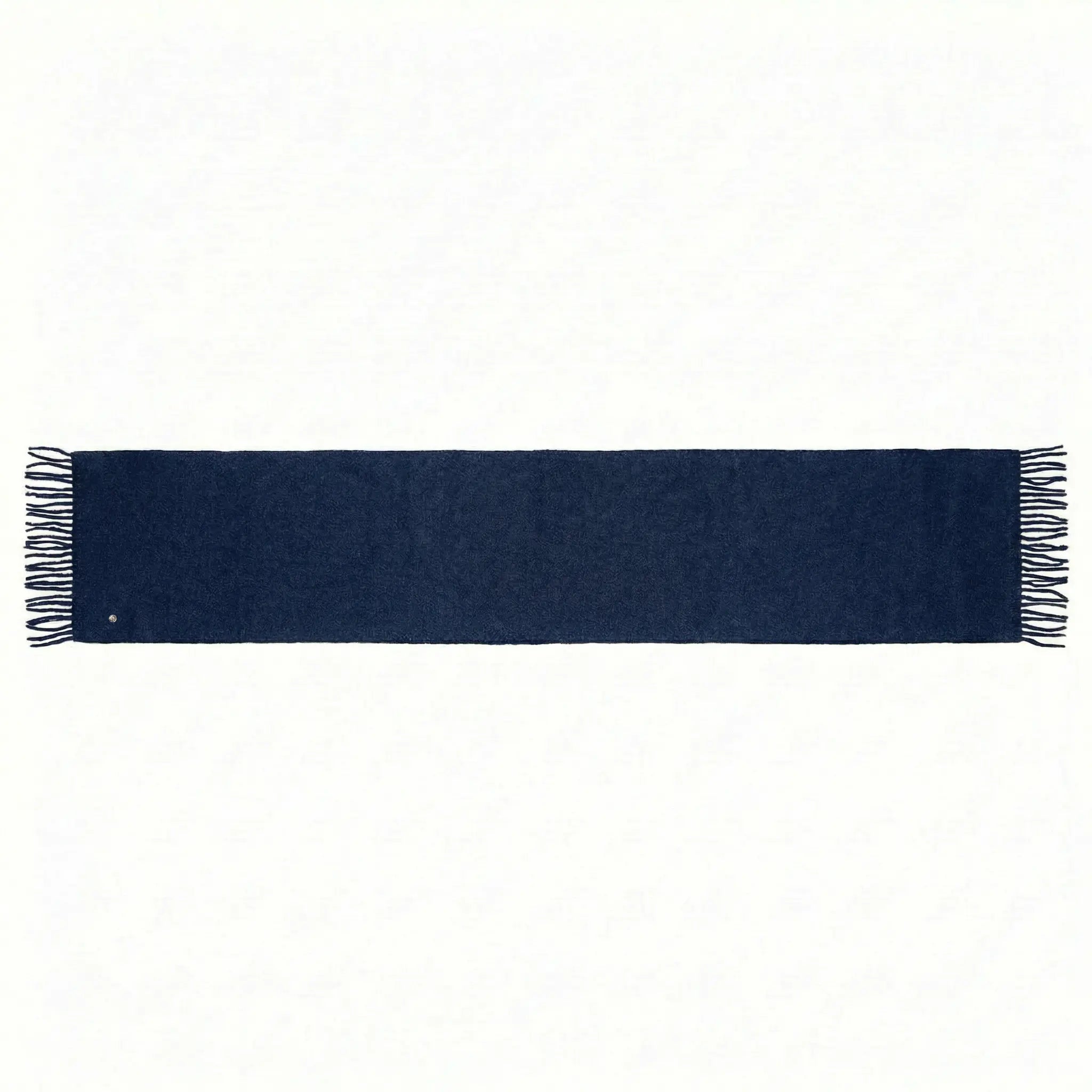Signature Windsor Double Sided Shawl in Navy with Black Cashmere